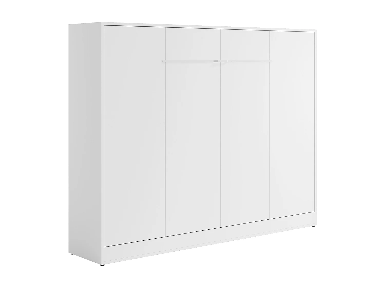 Letto estraibile 140 x 200 cm Apertura orizzontale manuale Con LED Bianco - RAPILI