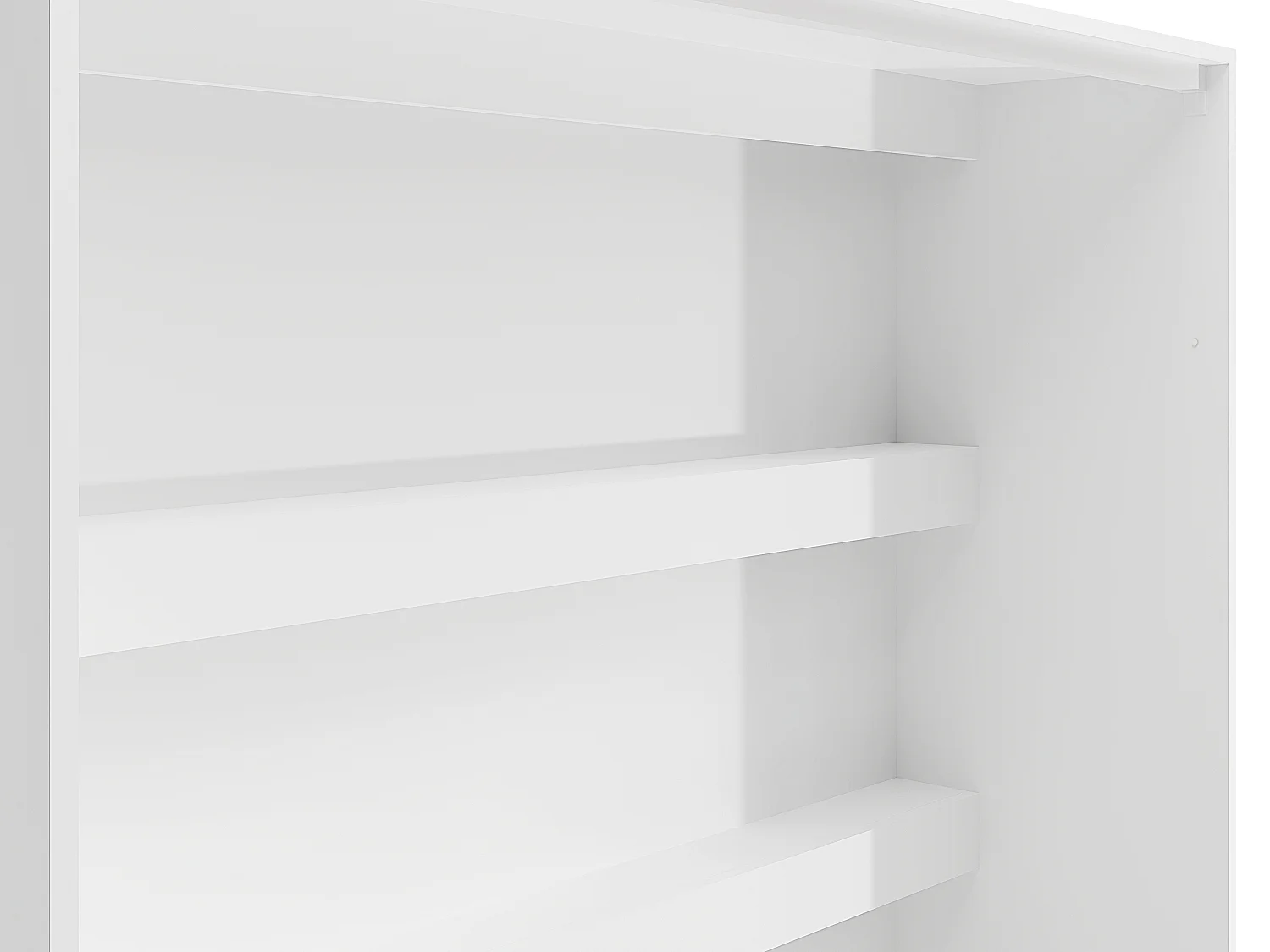 Bedkast 160 x 200 cm - Handmatige verticale opening - Met ledverlichting - Wit - RAPILI