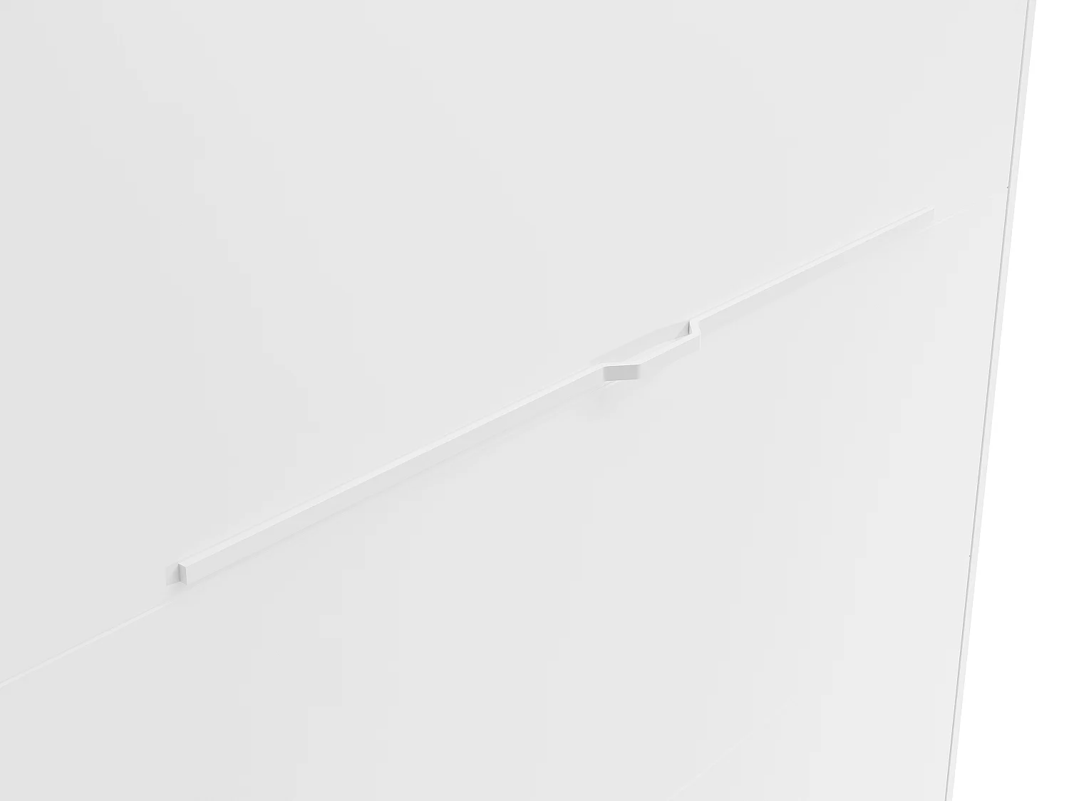 Skabsseng med LED-lys 120 x 200 cm sammenklappelig med manuel vertikal åbning i hvid RAPILI