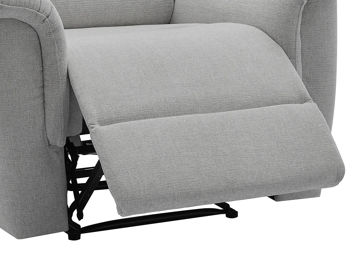 Fauteuil relax électrique en tissu gris clair CARTASIA
