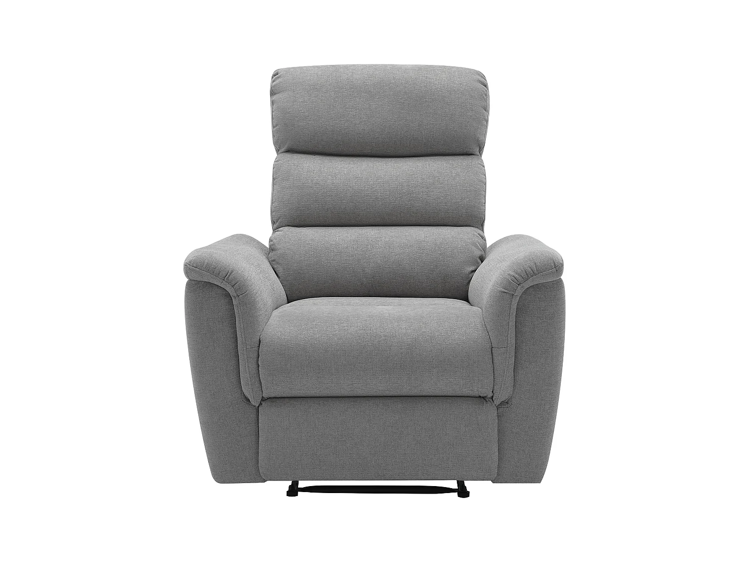 Sillón relax eléctrico de tela gris CARTASIA