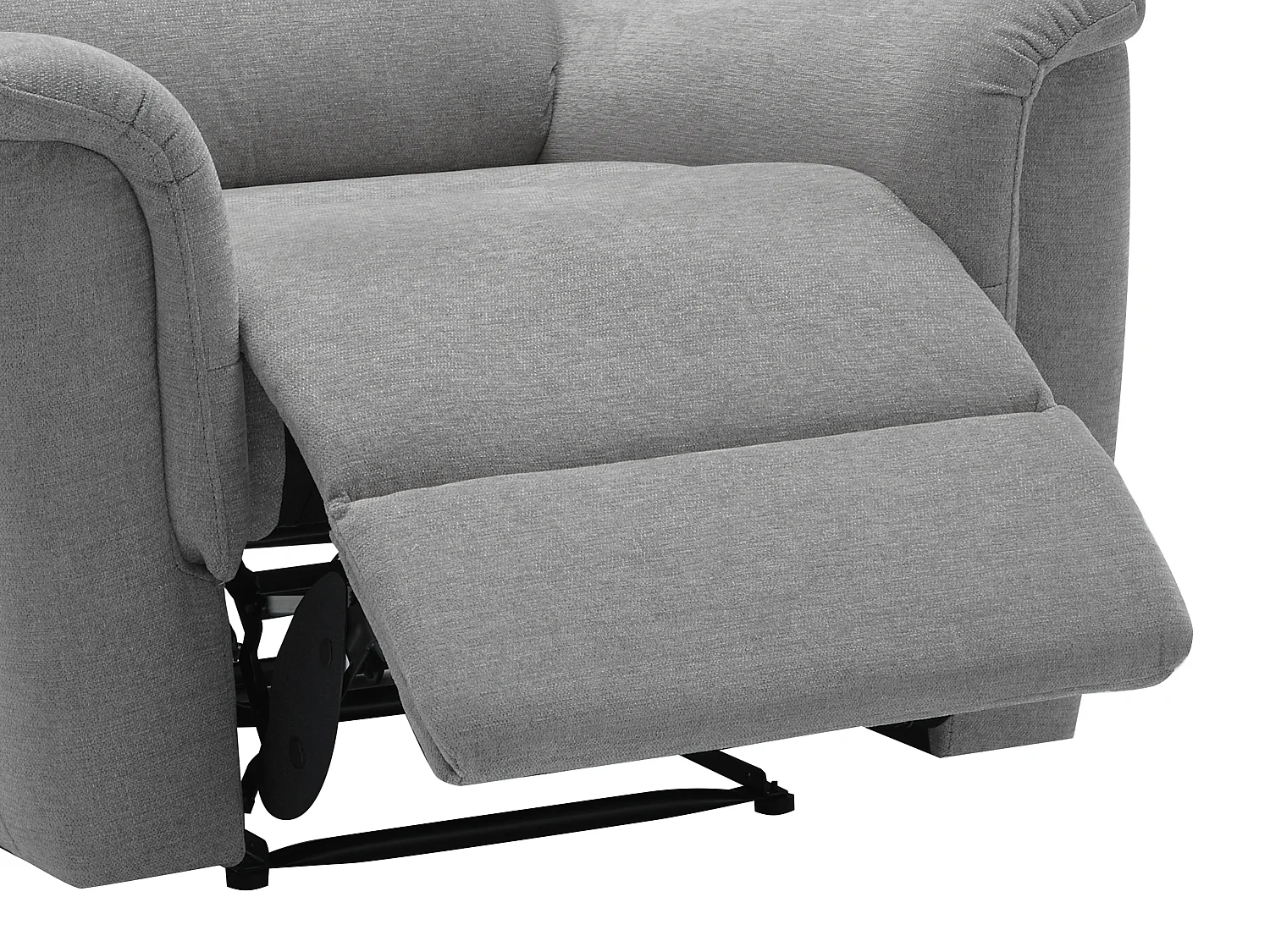Fauteuil relax électrique en tissu gris CARTASIA