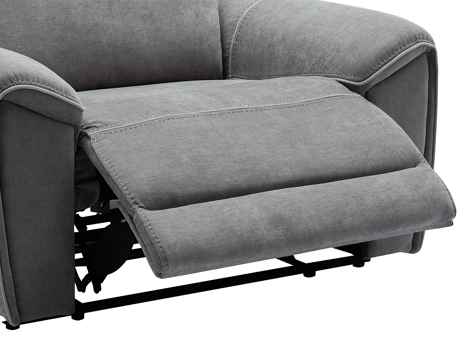 Fauteuil relax électrique en tissu gris DJARALO