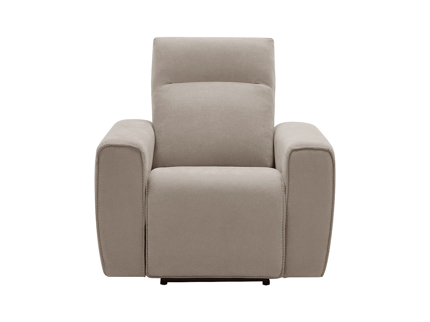 Fauteuil relax électrique en tissu beige LORGITA