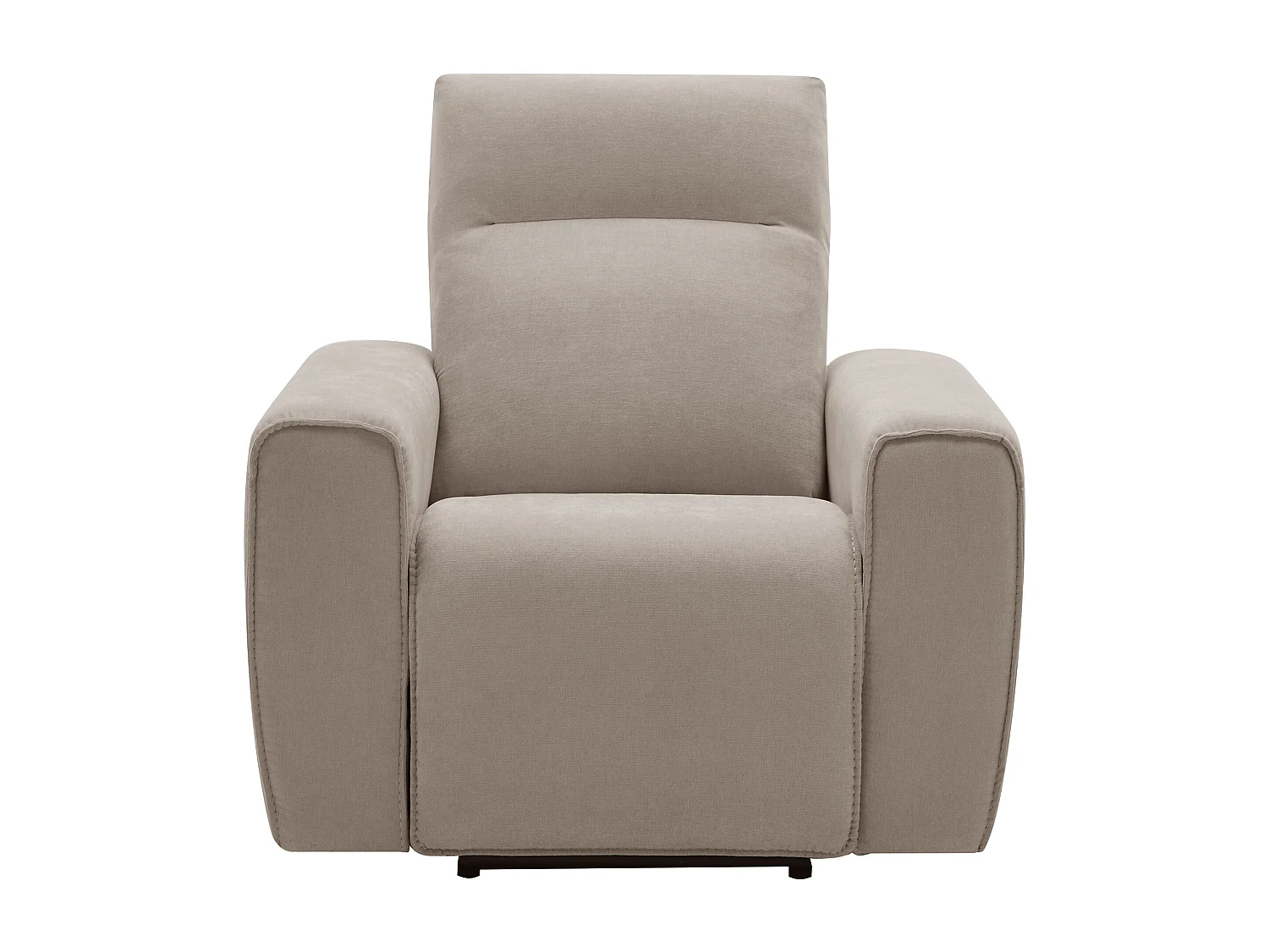 Fauteuil relax électrique en tissu beige LORGITA