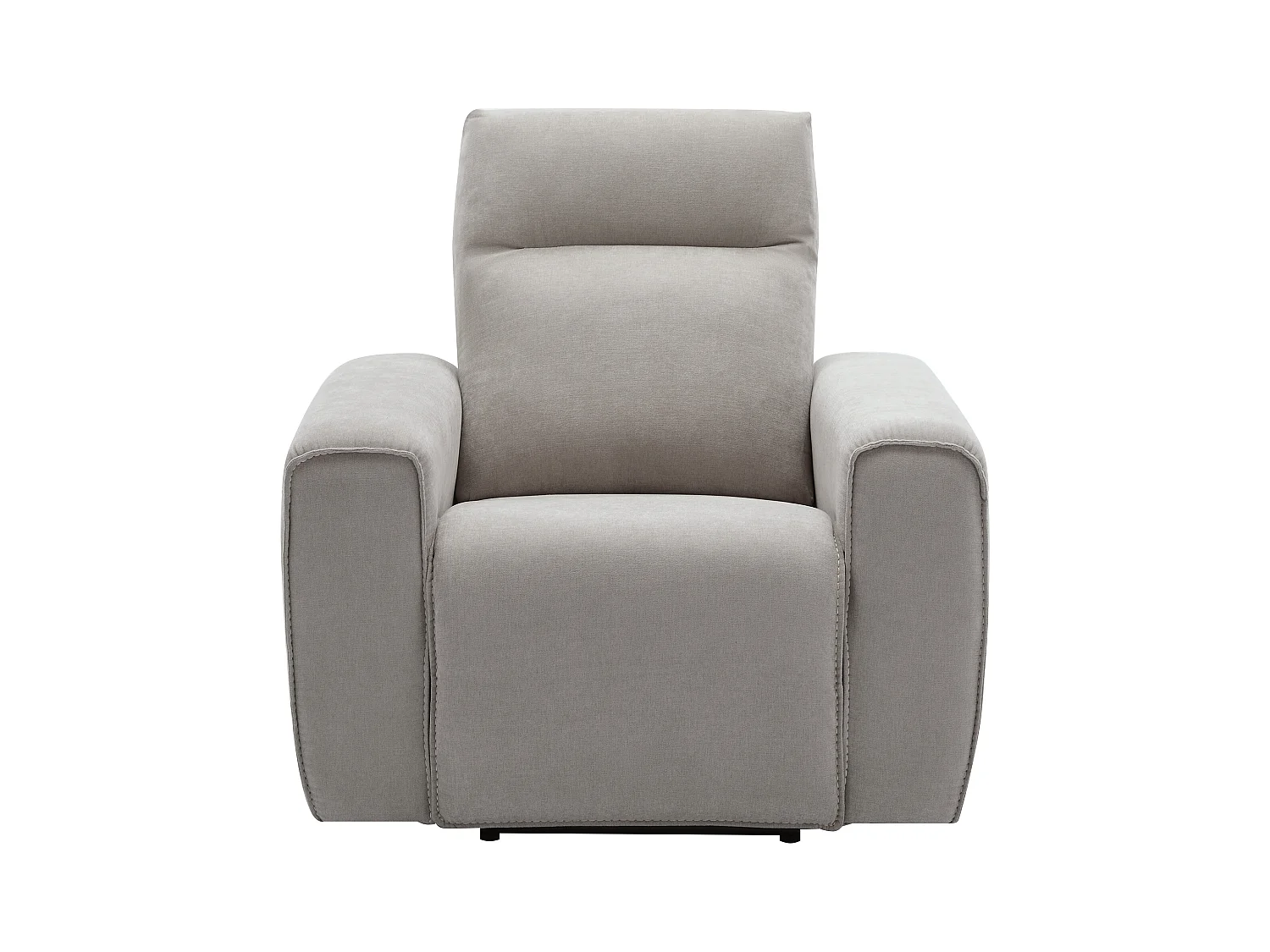 Fauteuil relax électrique en tissu gris LORGITA