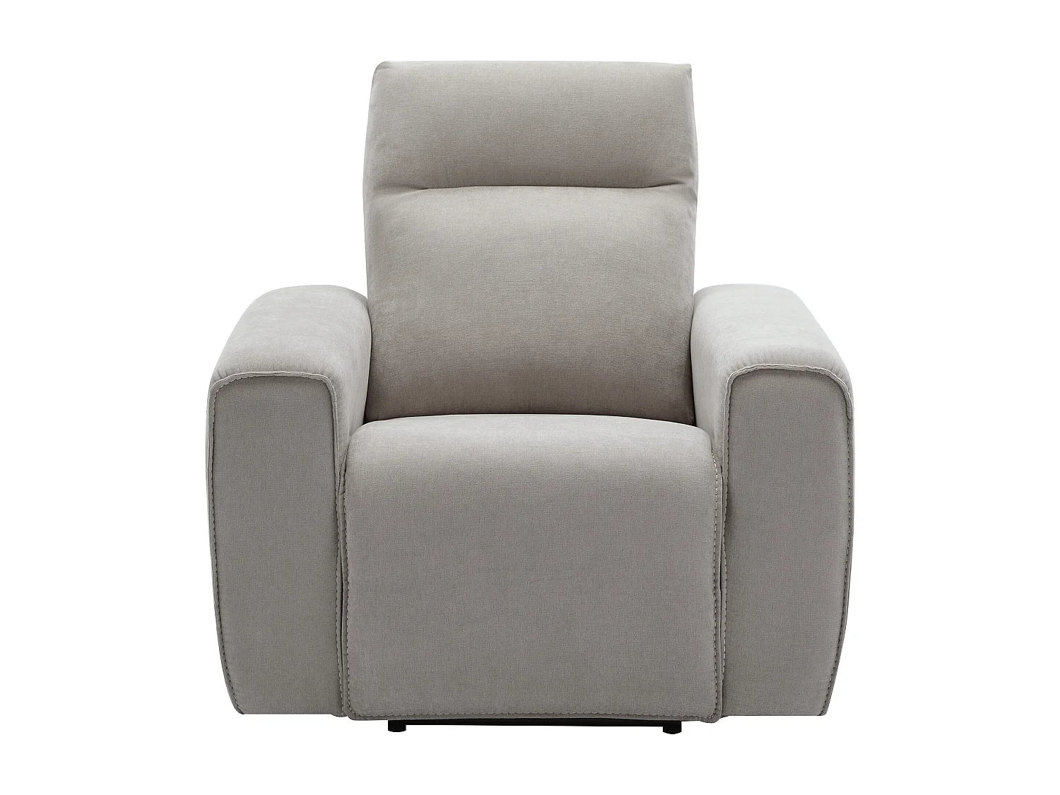 Fauteuil relax électrique en tissu gris LORGITA