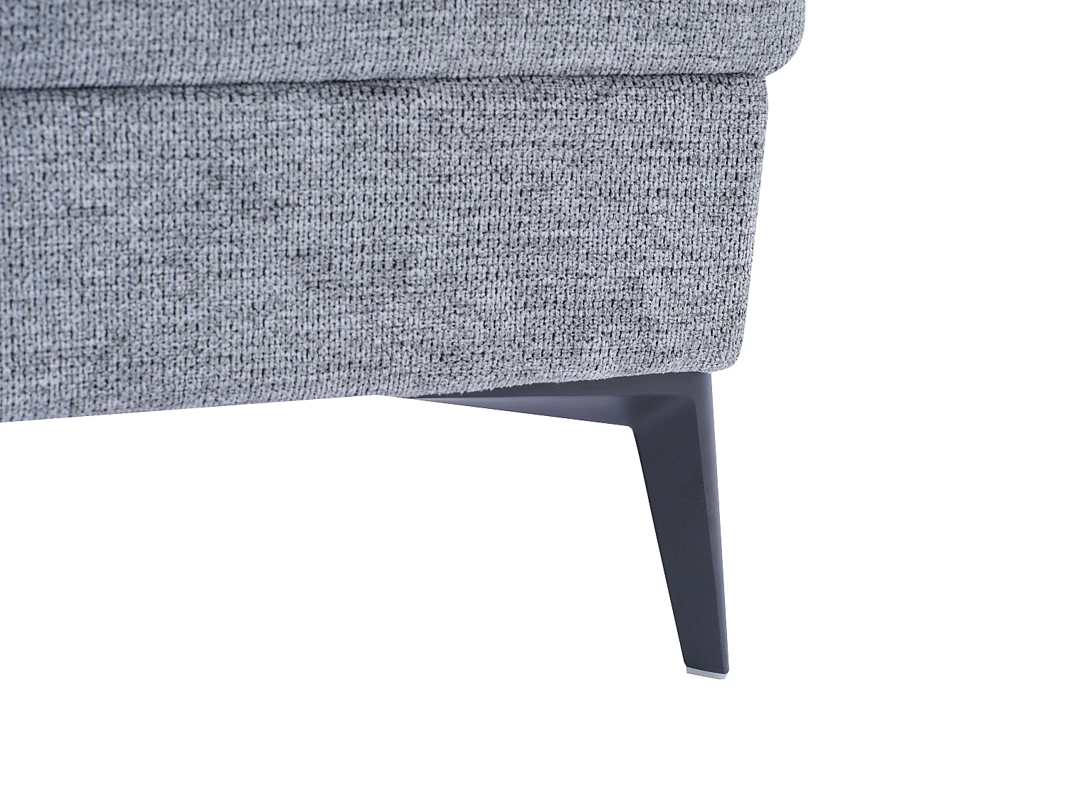 Canapé 3 places en tissu texturé gris avec dossier avance-recule UDALIO