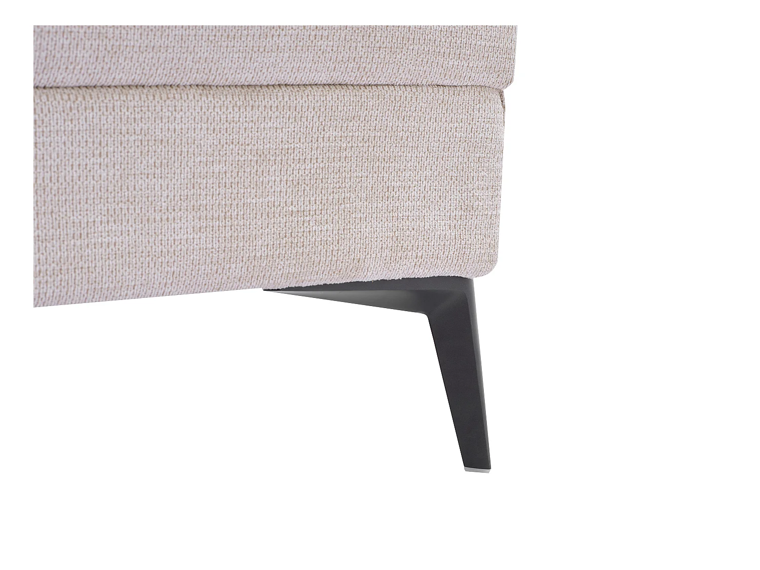 Sofa 3-Sitzer mit verstellbarer Rückenlehne - Strukturstoff - Beige - UDALIO