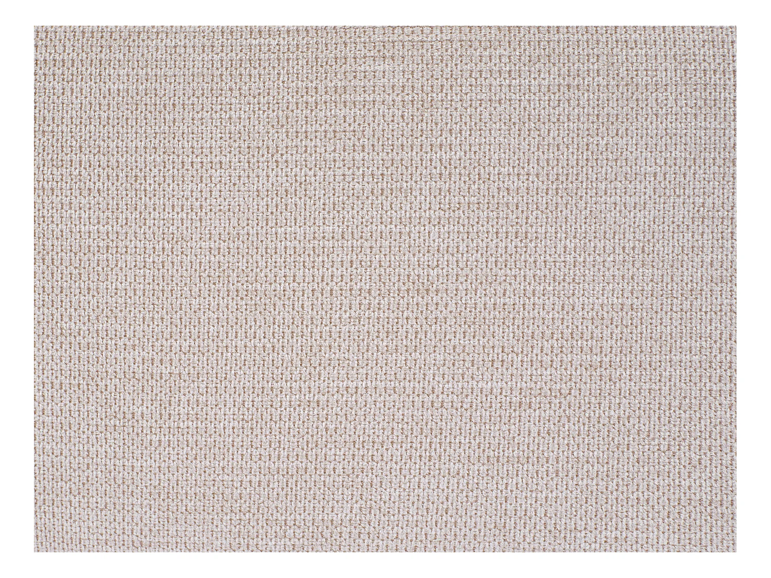 Driezitsbank van beige stof met textuur met schuivende rugleuning UDALIO