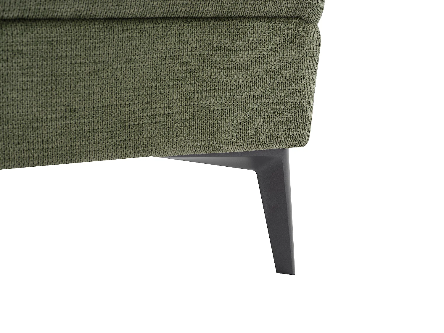 Canapé 3 places en tissu texturé vert avec dossier avance-recule UDALIO