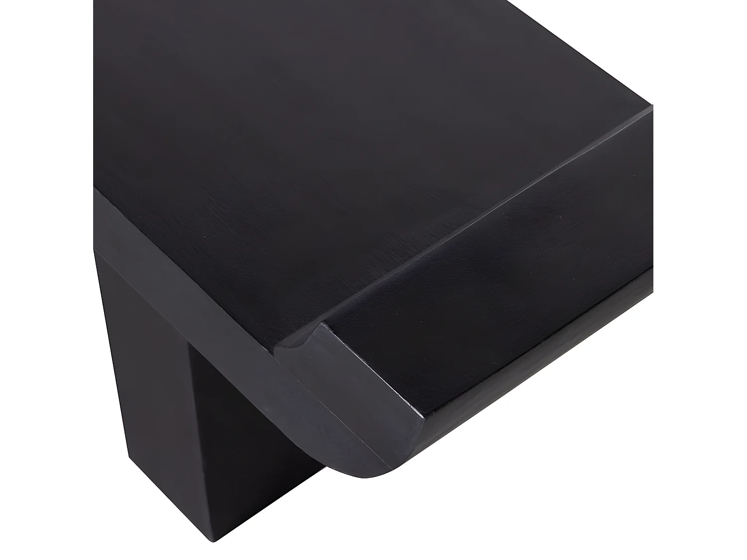 Lox - Banc japandi en bois L183cm - Noir