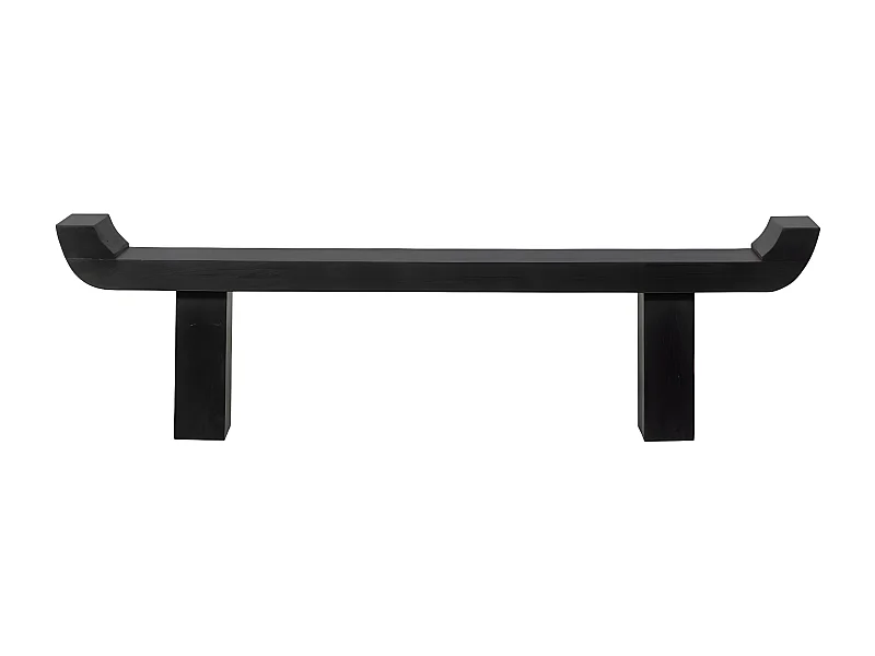 Lox - Banc japandi en bois L183cm - Noir