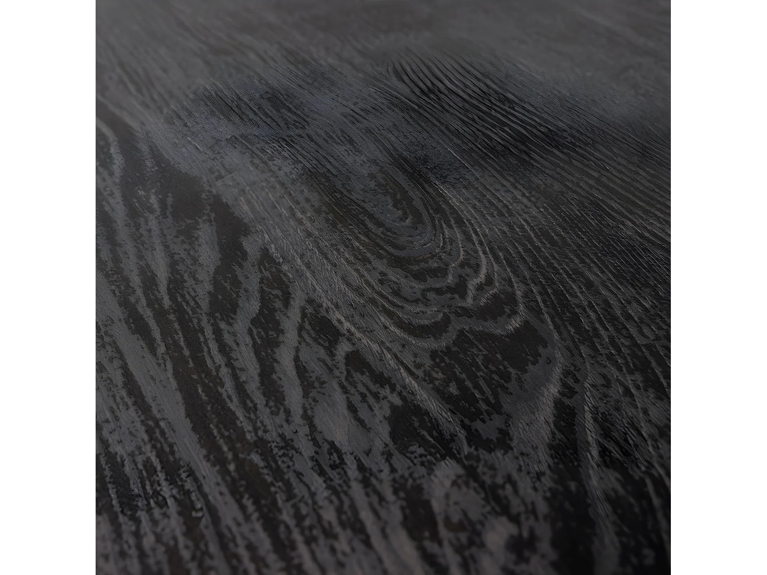 Leah - Table à manger 8 personnes en bois - Bois foncé