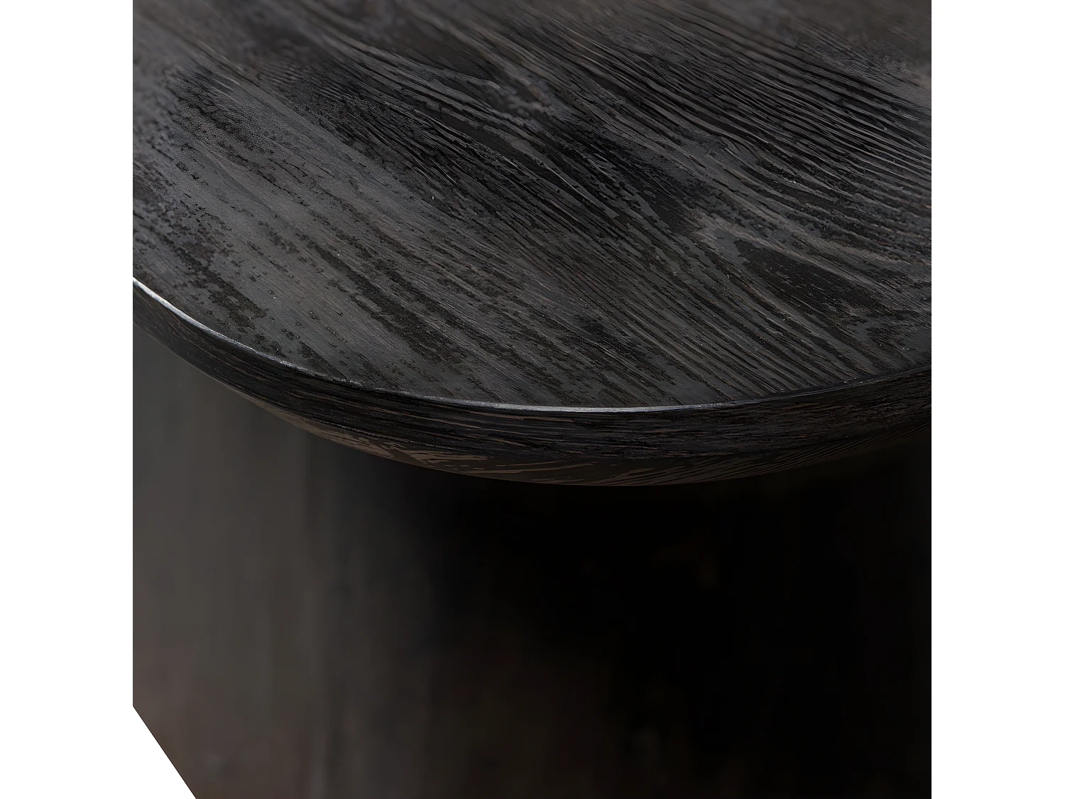 Leah - Table à manger 8 personnes en bois - Bois foncé