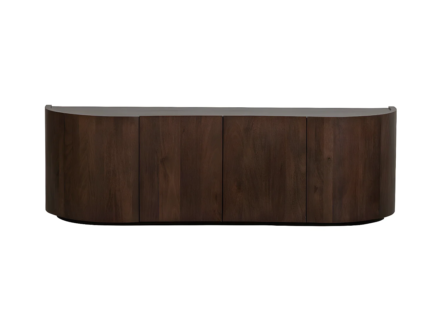 Sense - Buffet 4 portes en bois L160cm - Bois foncé