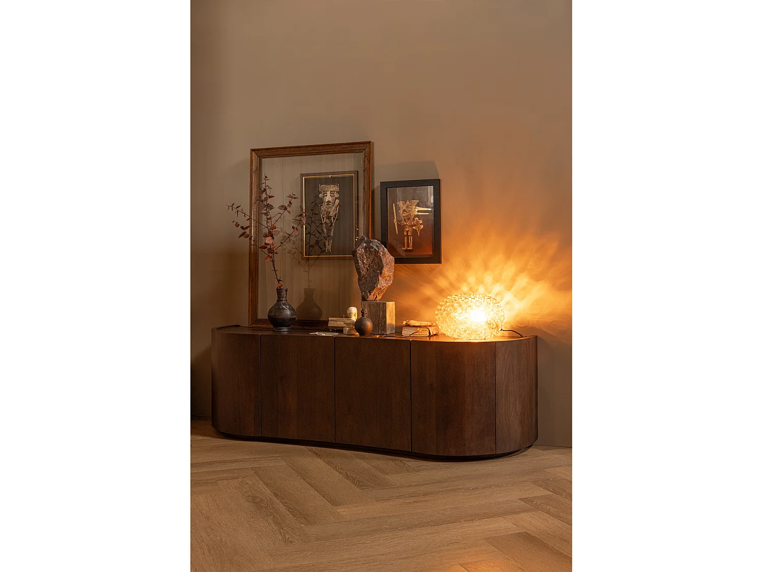 Buffet 4 portes en bois de manguier SENSE