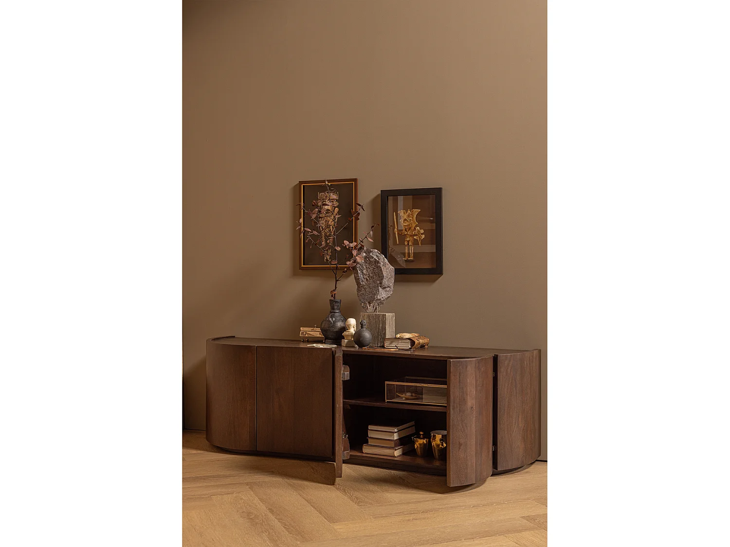Buffet 4 portes en bois de manguier SENSE