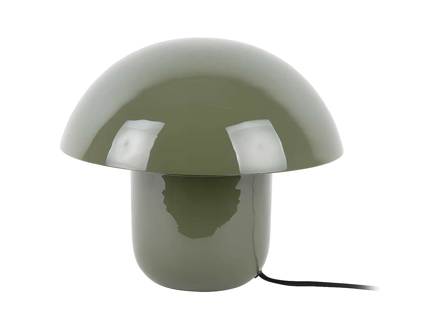 Fat Mushroom - Lampe à poser champignon en métal - Vert kaki
