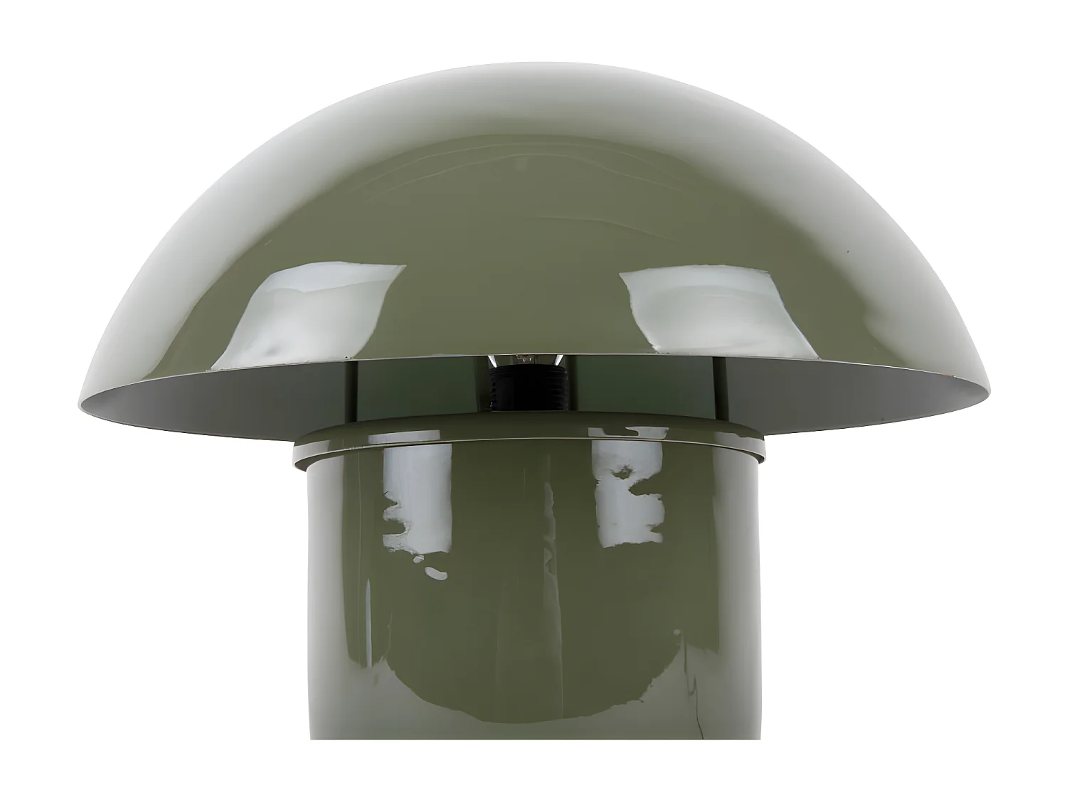 Fat Mushroom - Lampe à poser champignon en métal - Vert kaki