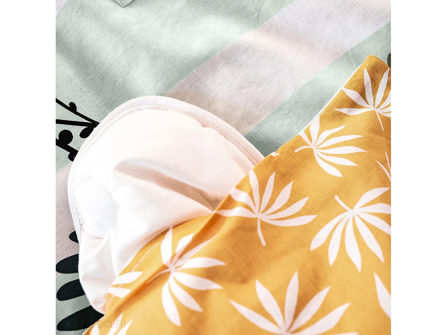 Parure de lit enfant JUNGLE MANIA 140x200 cm microfibre vert