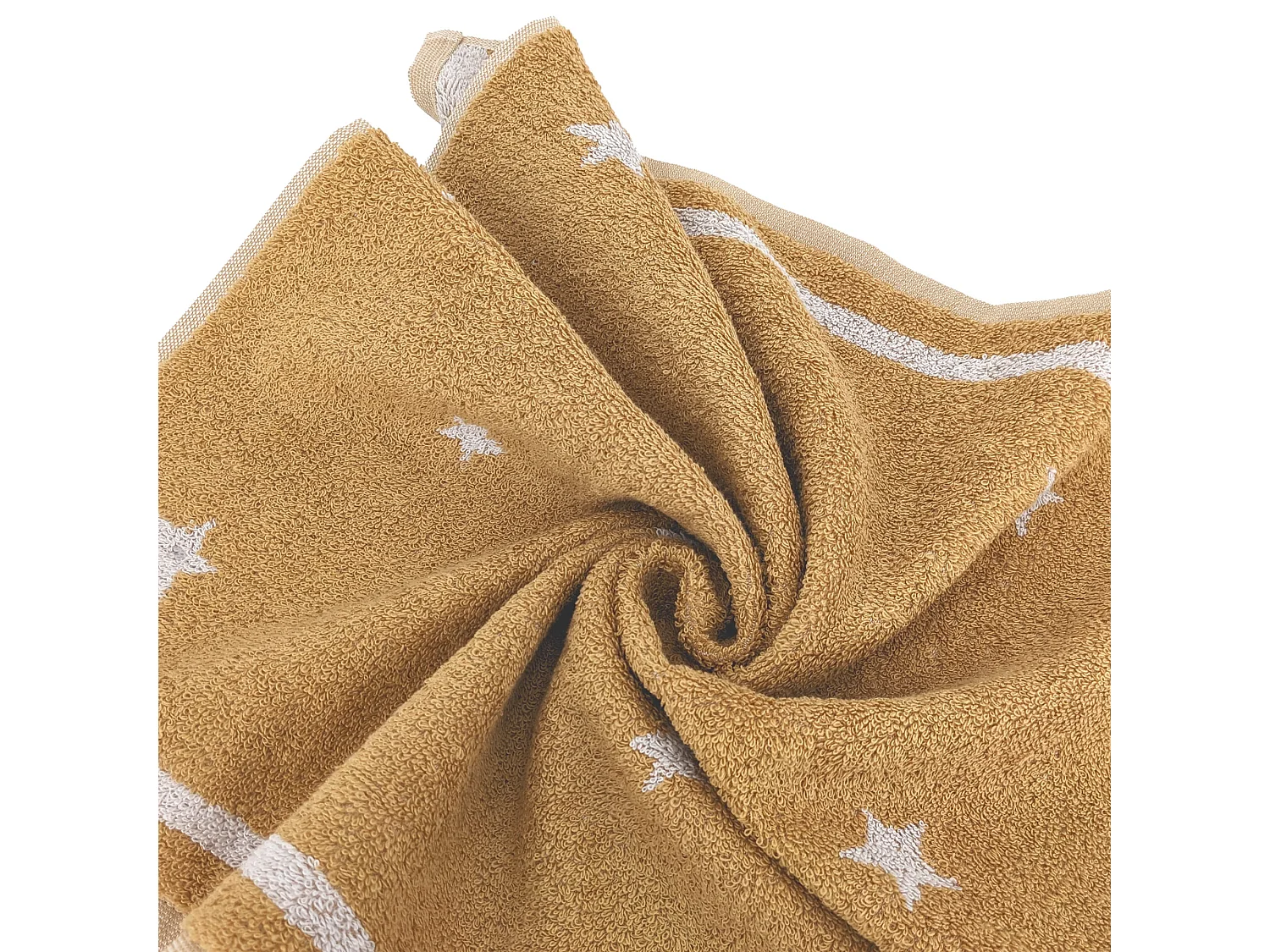 Lot de 2 torchons de cuisine 50x50 cm collection NOVA 100% Coton jaune