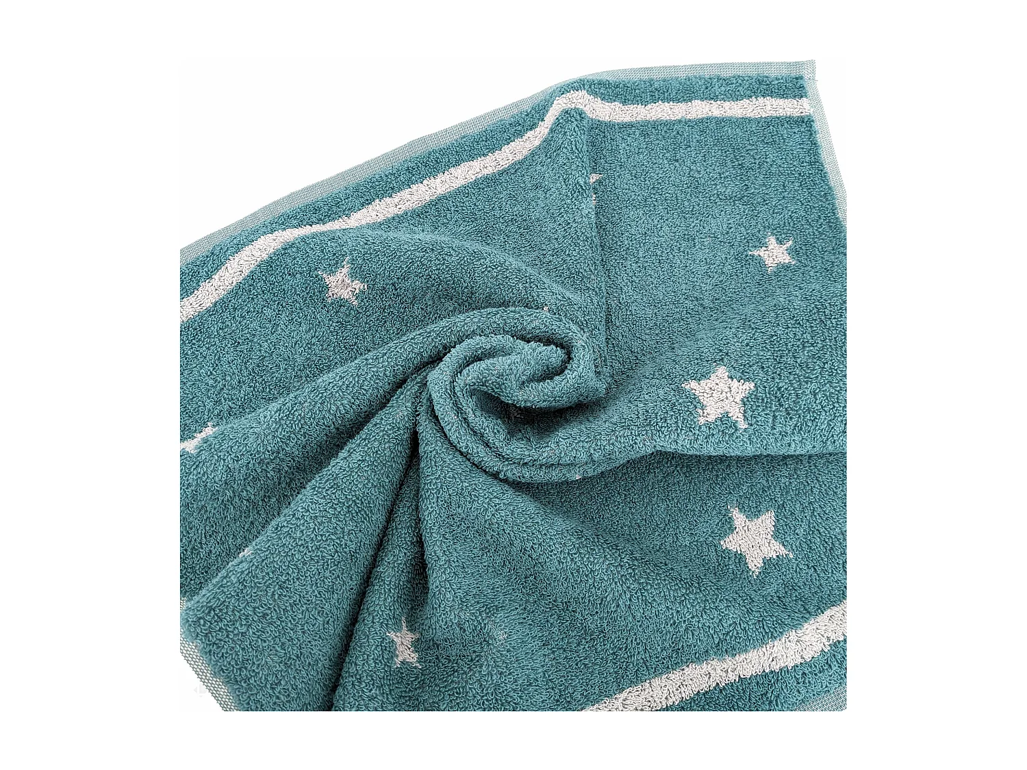 Lot de 2 torchons de cuisine 50x50 cm collection NOVA 100% Coton bleu