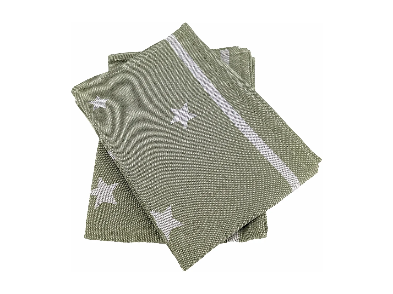 Lot de 2 torchons de cuisine 50x70 cm collection NOVA 100% Coton vert