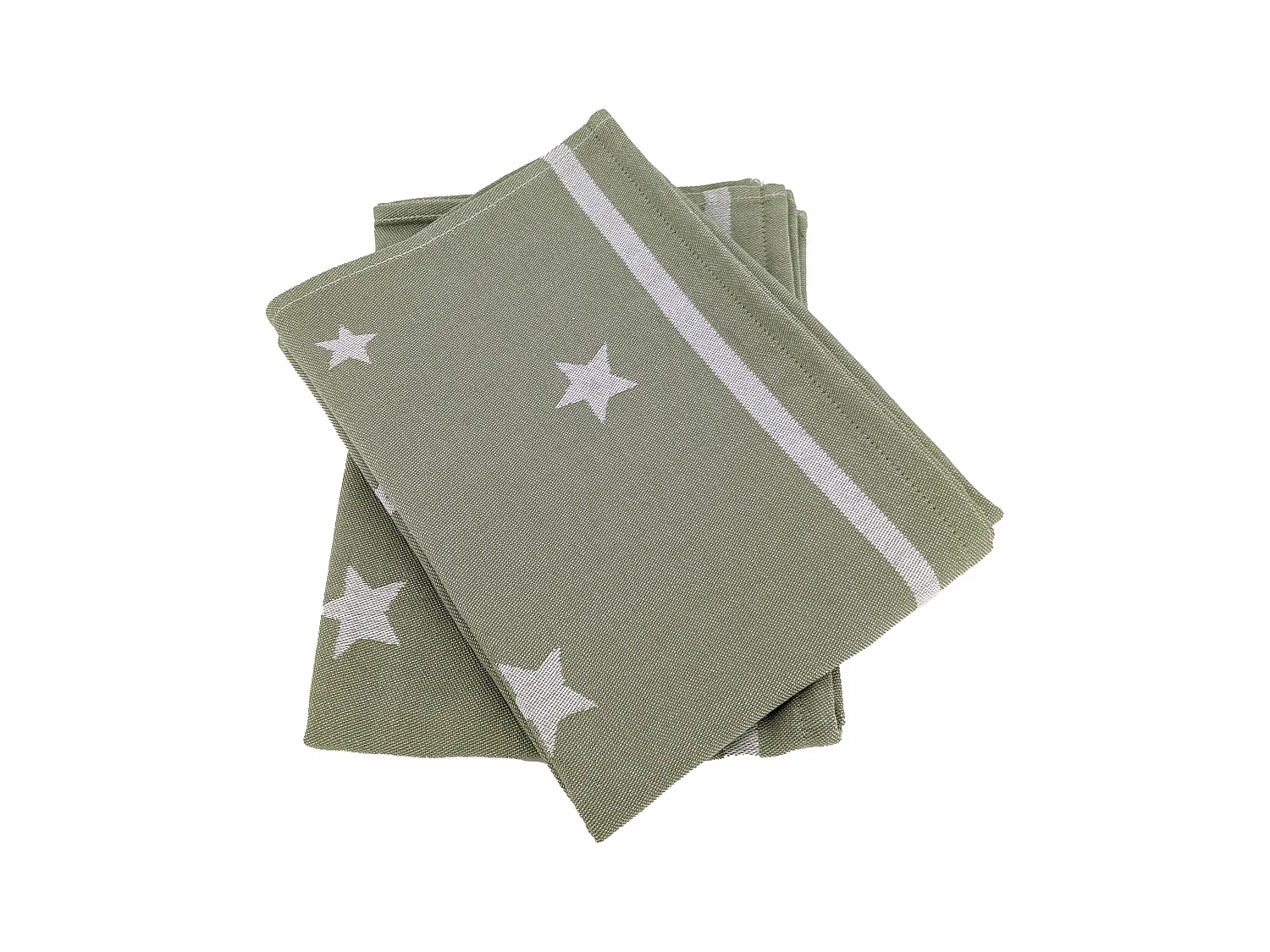 Lot de 2 torchons de cuisine 50x70 cm collection NOVA 100% Coton vert