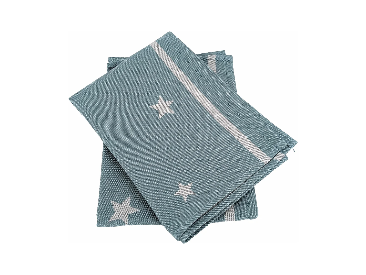 Lot de 2 torchons de cuisine 50x70 cm collection NOVA 100% Coton bleu