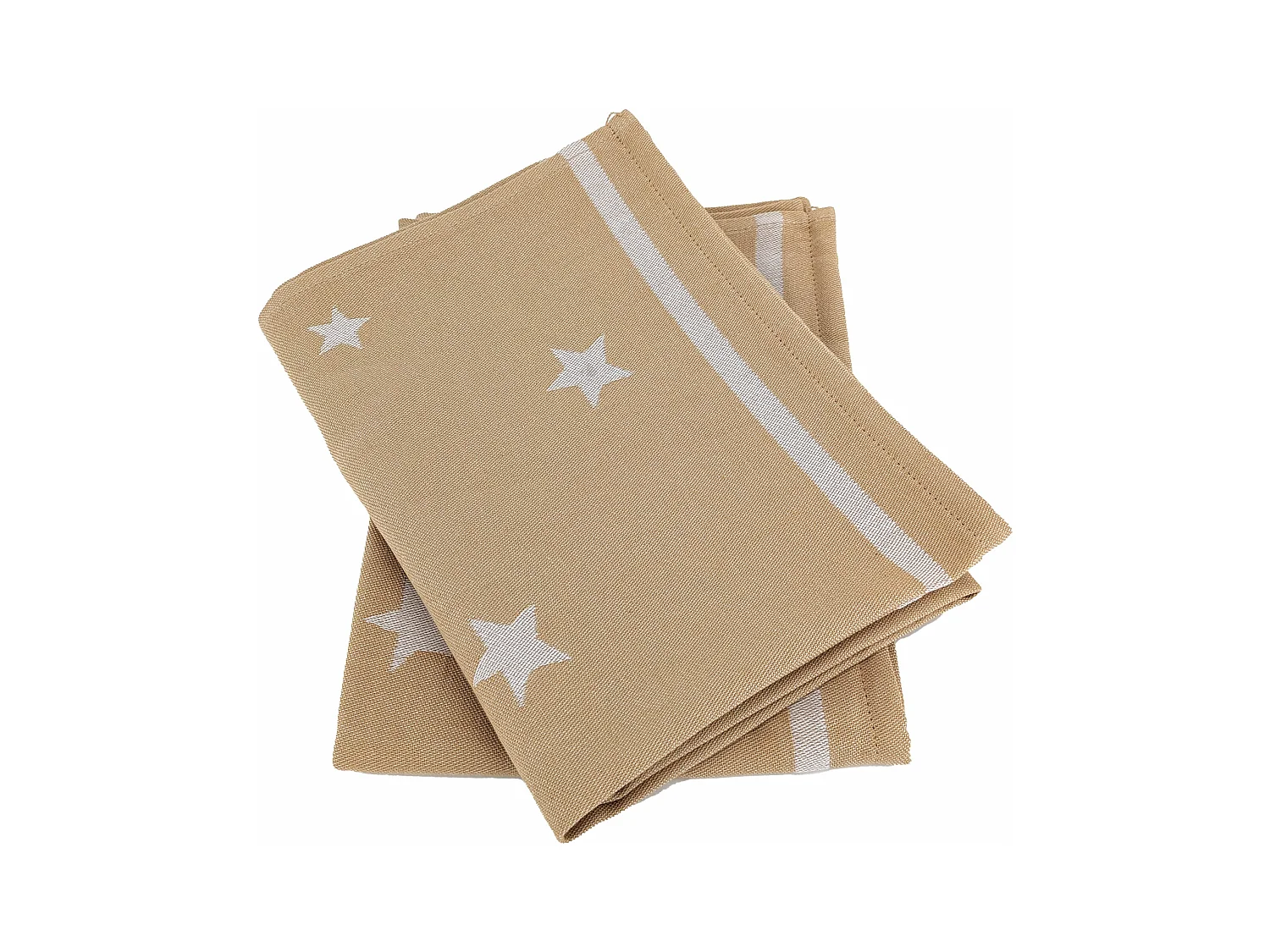 Lot de 2 torchons de cuisine 50x70 cm collection NOVA 100% Coton jaune