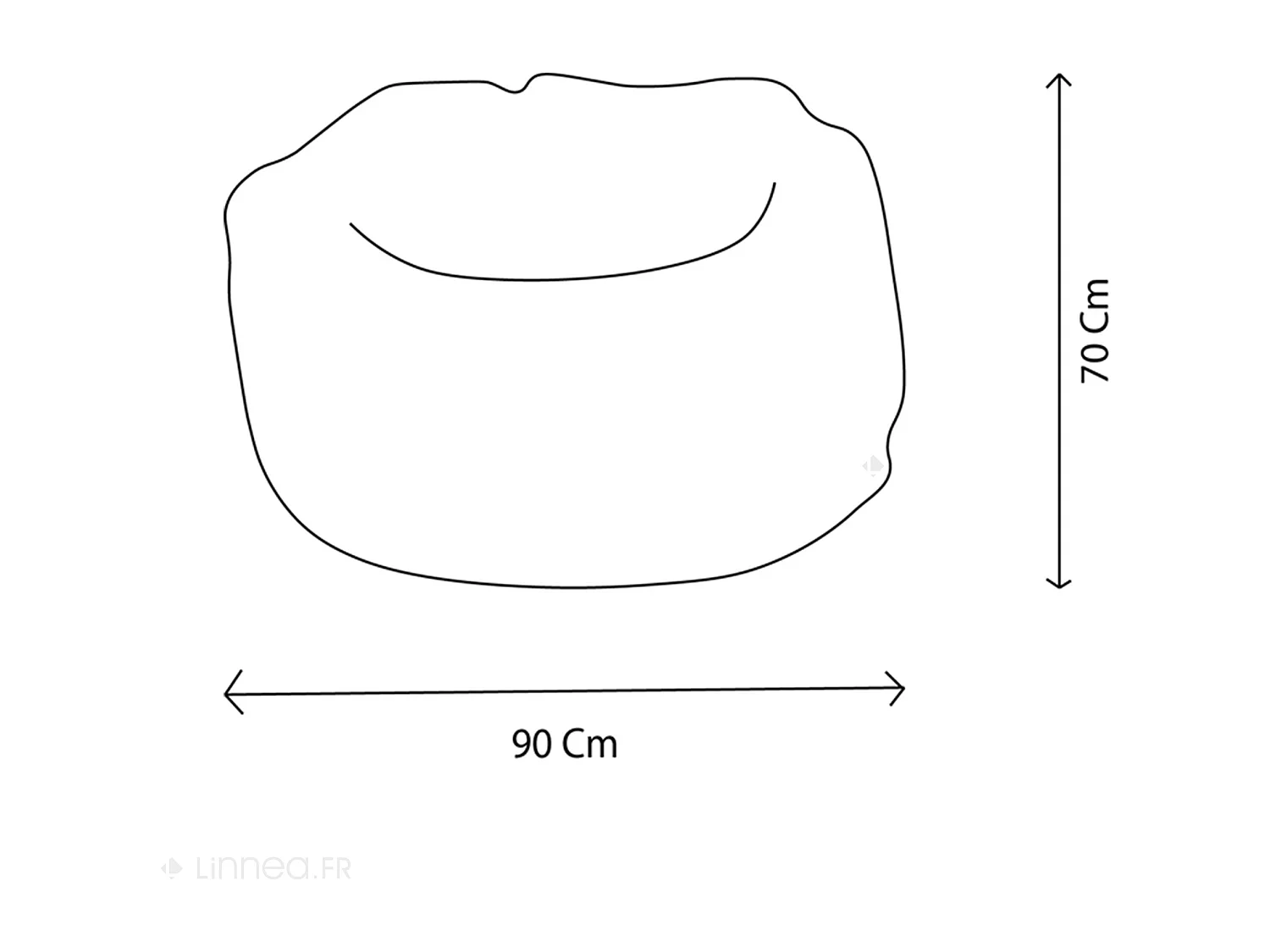 Pouf fausse fourrure et polyester collection SOFT ANIMALS rose avec remplissage