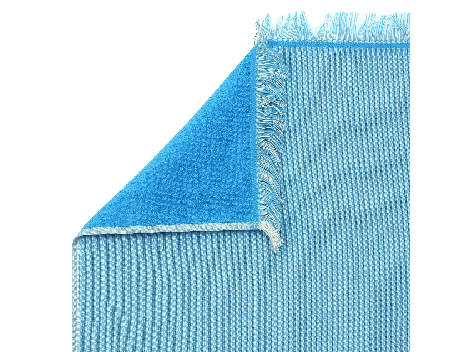 Drap de plage Fouta 100x180 cm coton 290 g/m² RUGEN Turquoise
