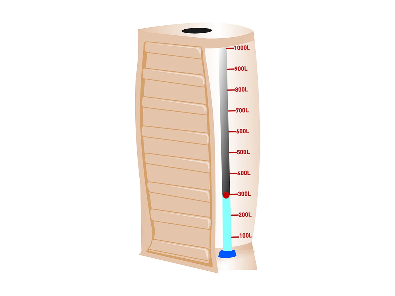 Cuve Récupérateur D'eau Murale 1000l "recup' O"