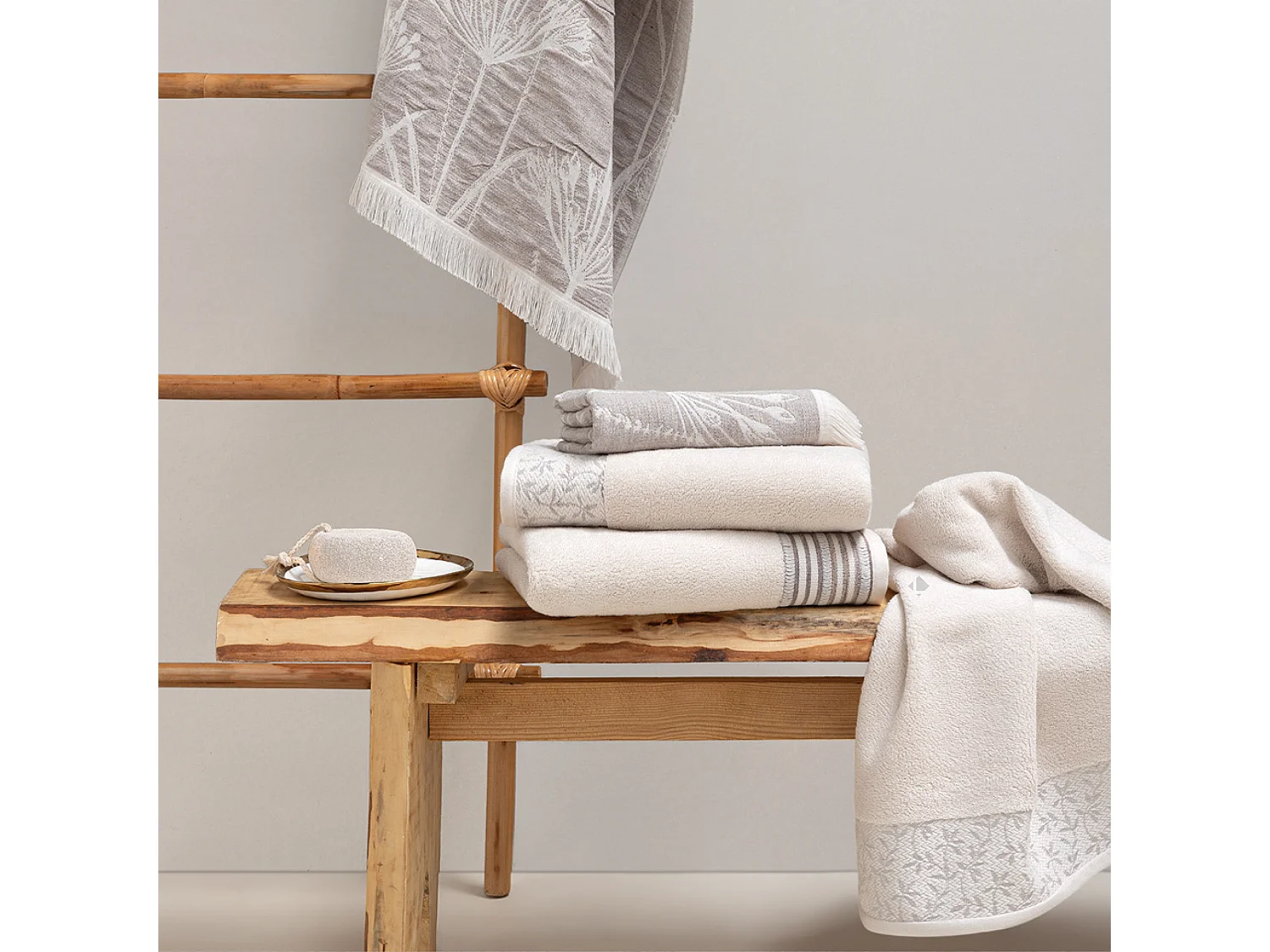 Drap de bain 100x150 cm DRY VINE coton beige