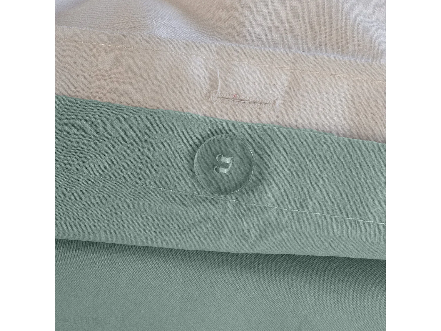 Parure de lit enfant 140x200 cm TESS RANDO coton vert 2 pièces