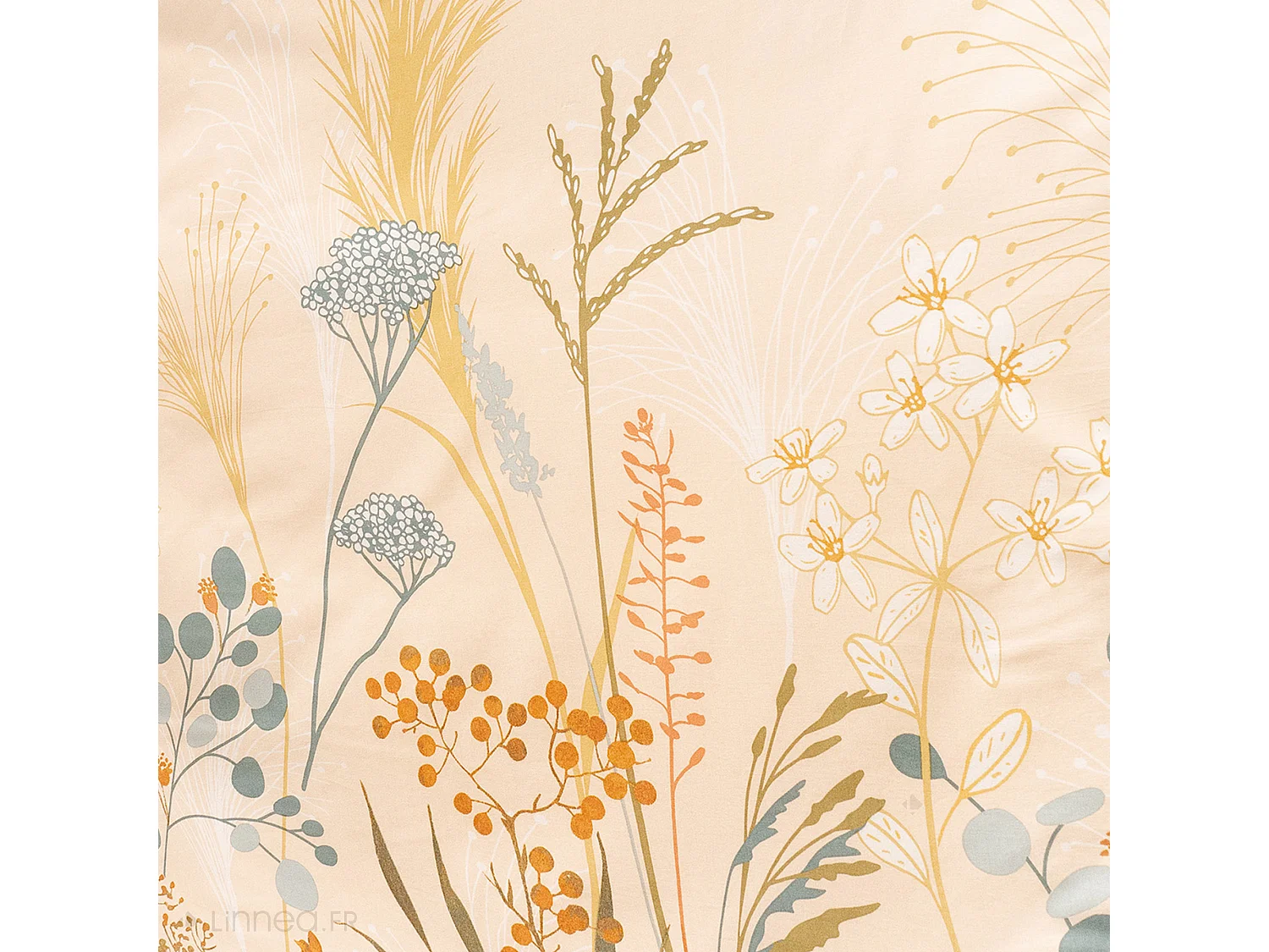 Parure de lit 260x240 cm set 63x63 cm HELIA coton