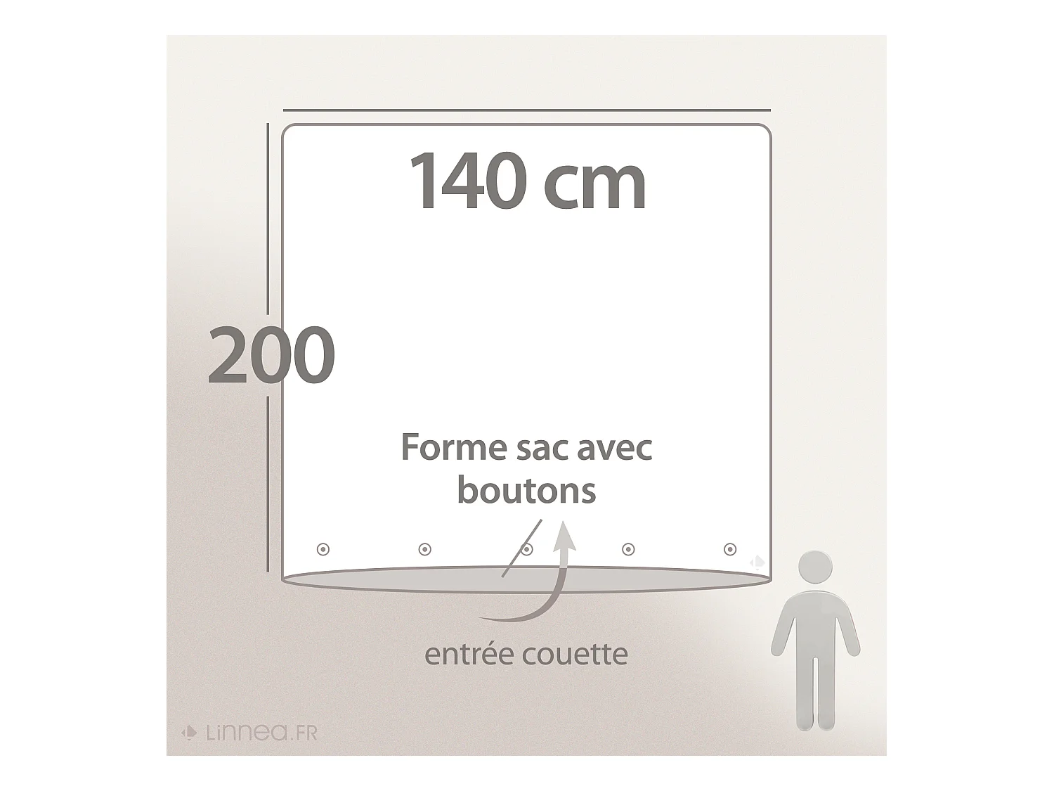 Parure de lit collection LOVE 140x200 cm pur coton rose 2 pièces