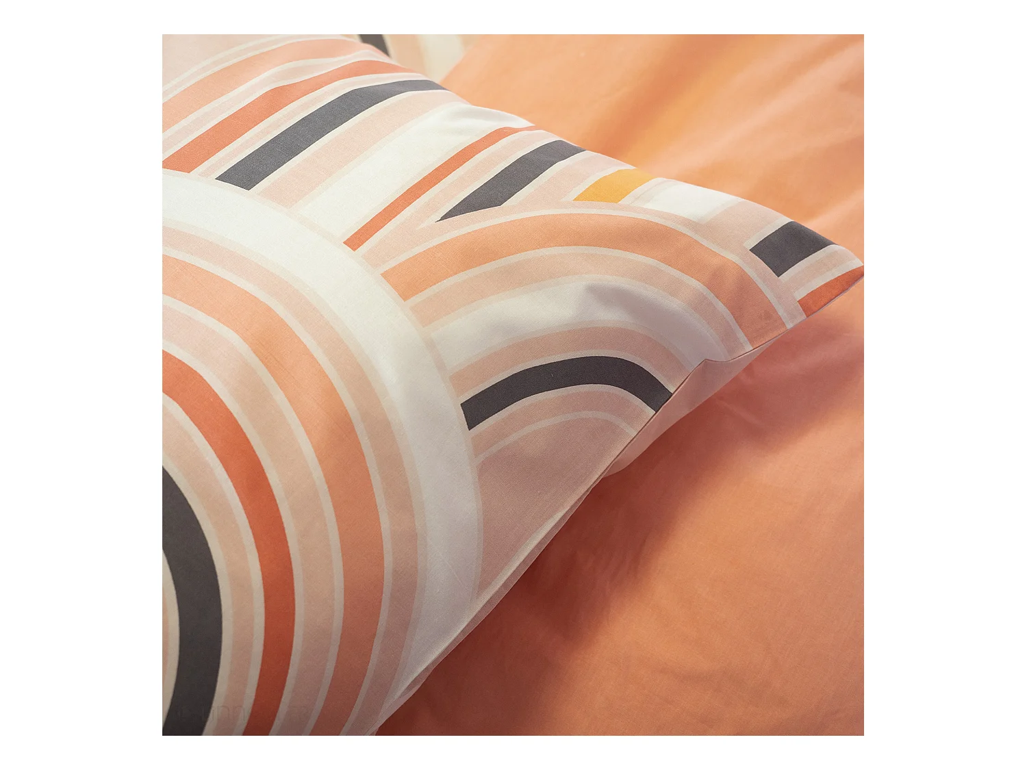 Parure de lit collection LOVE 140x200 cm pur coton rose 2 pièces