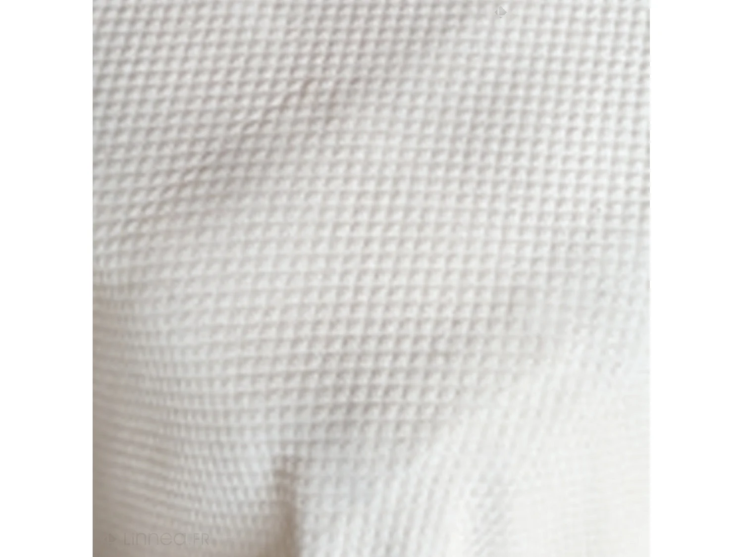 Dessus de lit Jacquard 230x250 cm PERIGORD piqué coton blanc