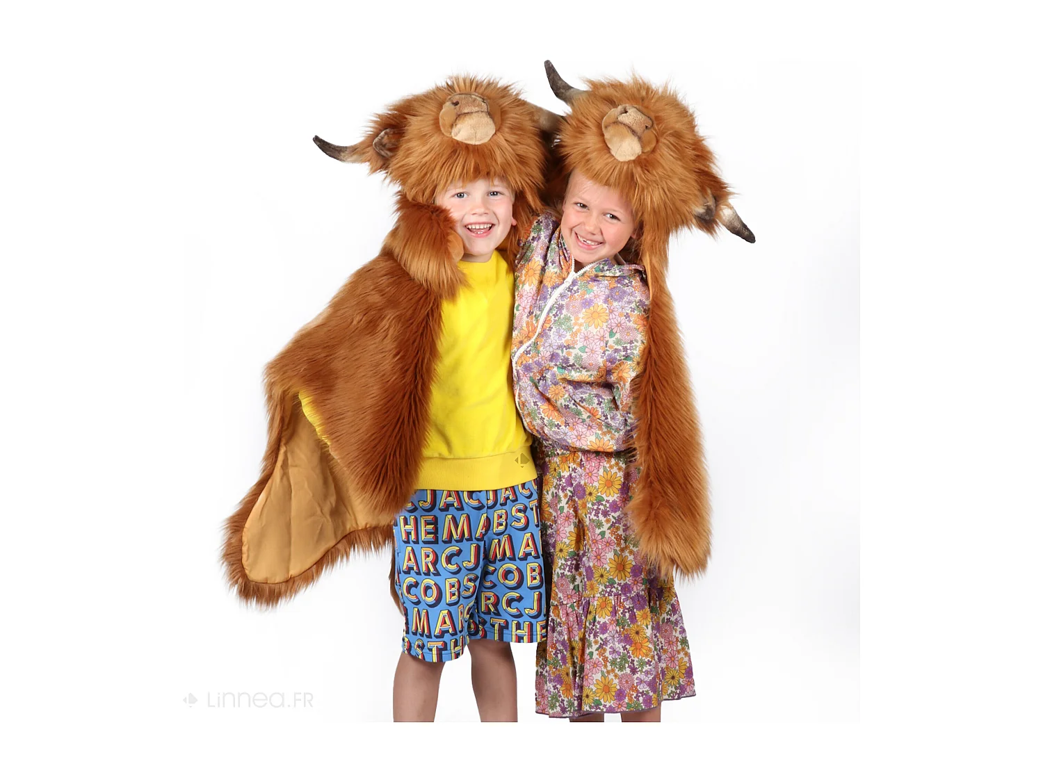 Déguisement enfant en peluche polyester et coton Vache Olivia