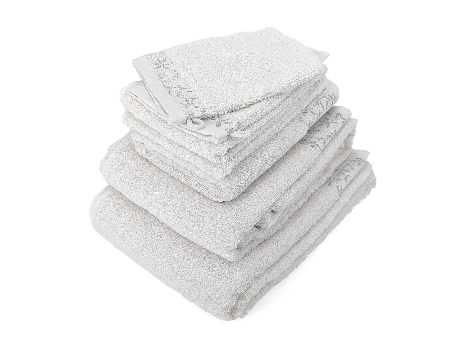 Parure de bain DRY VINE coton 7 pièces