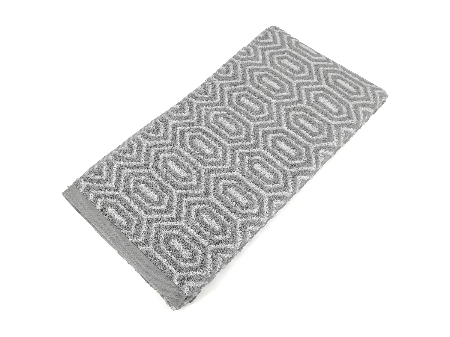 Drap de douche 70x140 cm SYMETRIE coton Gris Alvéoles