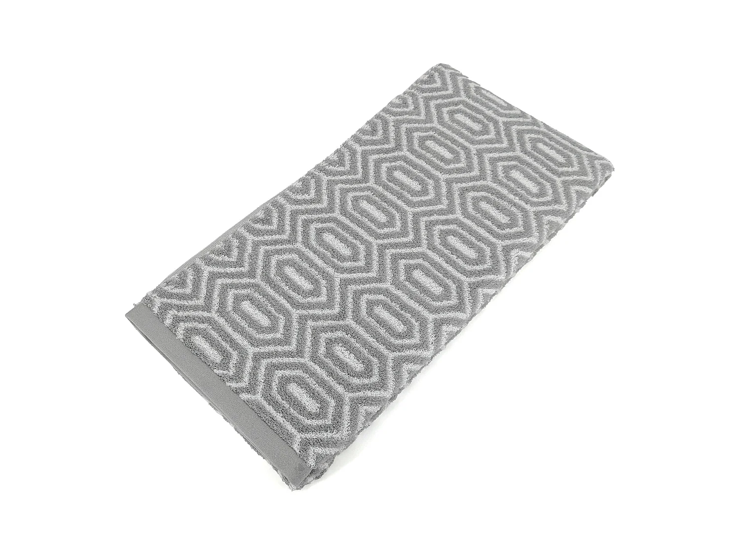 Drap de douche 70x140 cm SYMETRIE coton Gris Alvéoles