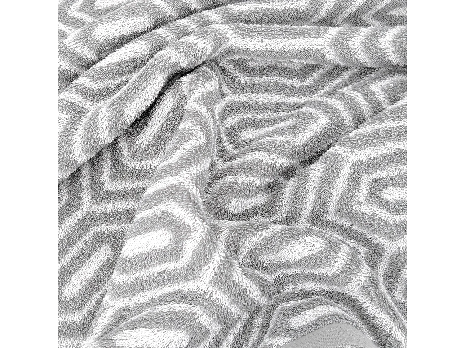 Drap de bain 100x150 cm SYMETRIE coton Gris Alvéoles
