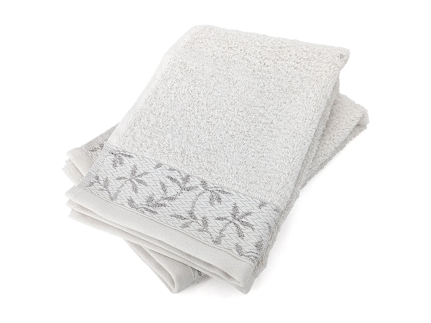 Lot de 2 serviettes invité 33x50 cm coton DRY VINE beige