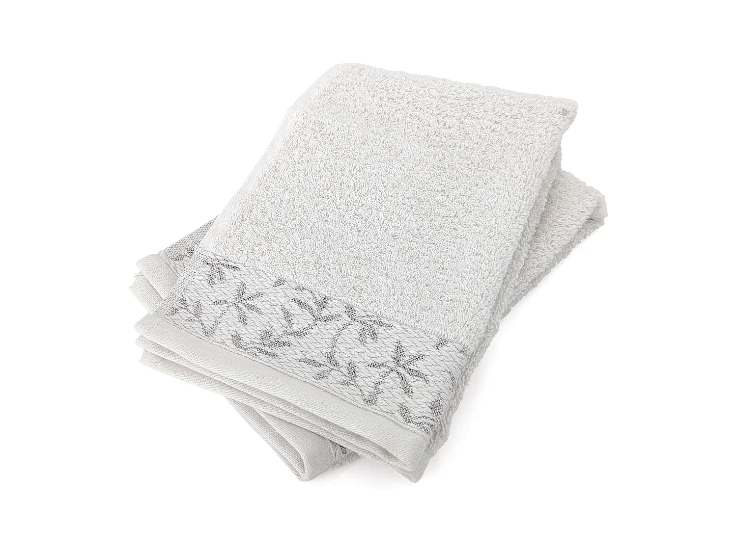 Lot de 2 serviettes invité 33x50 cm coton DRY VINE beige