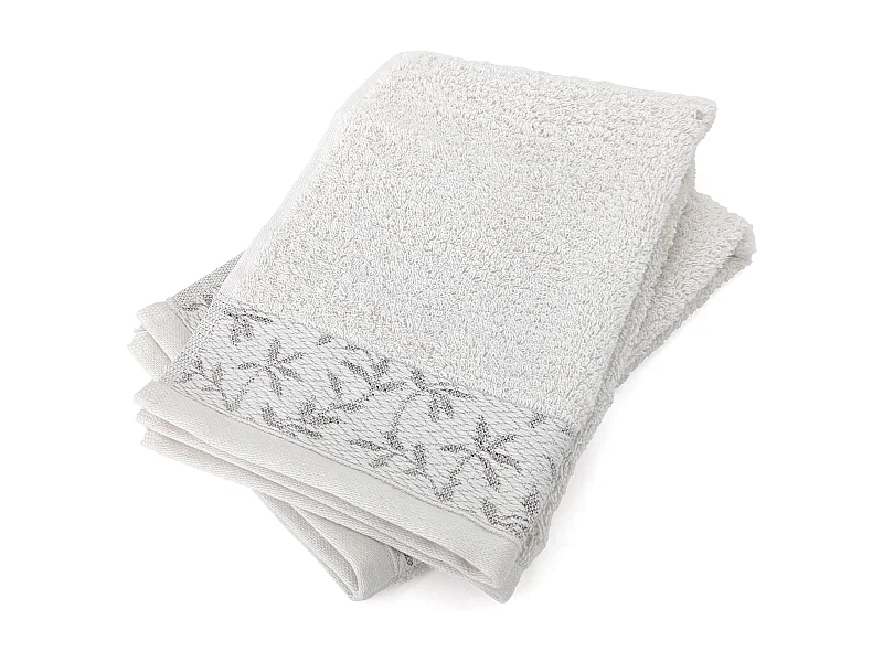 Lot de 2 serviettes invité 33x50 cm coton DRY VINE beige