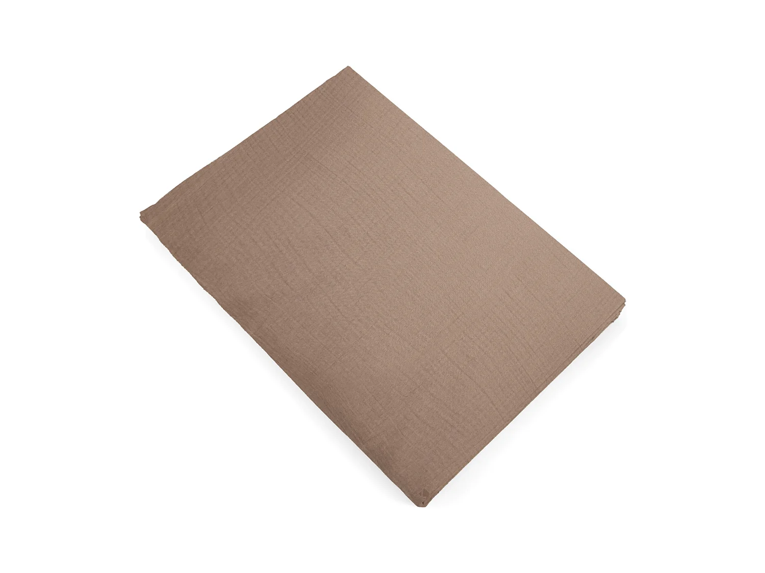 Drap plat 270x300 cm mousseline de coton collection MILOS marron camel