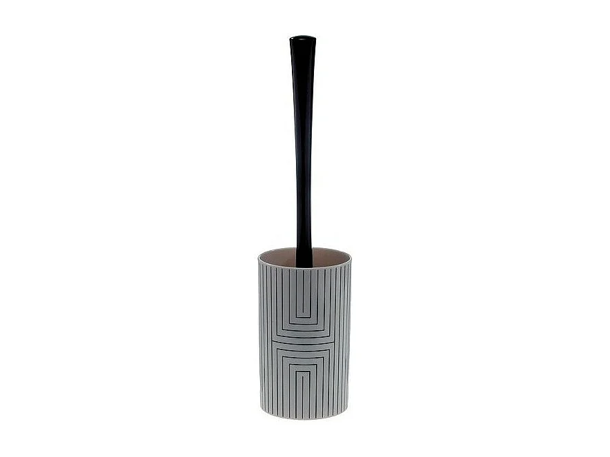 brosse wc avec support GRAPHIC Noir & Blanc Spirella